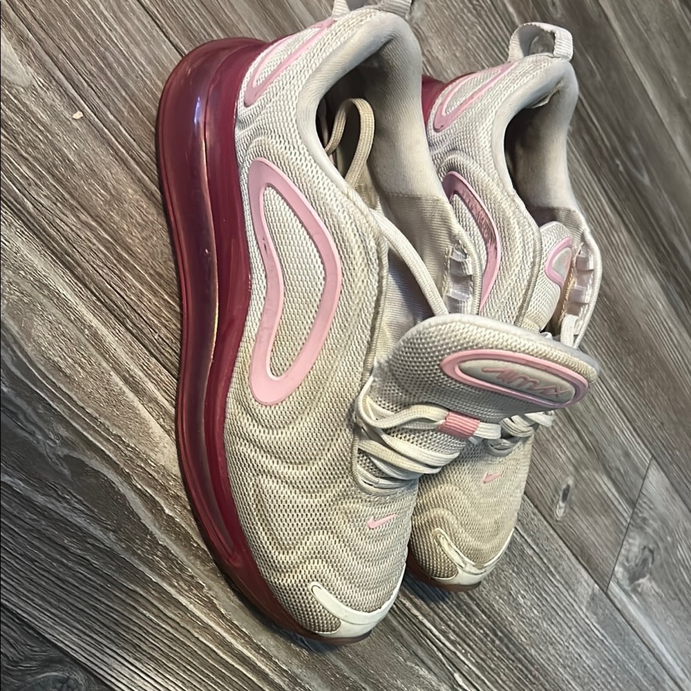 Women's Pink and Gray Athletic Shoes